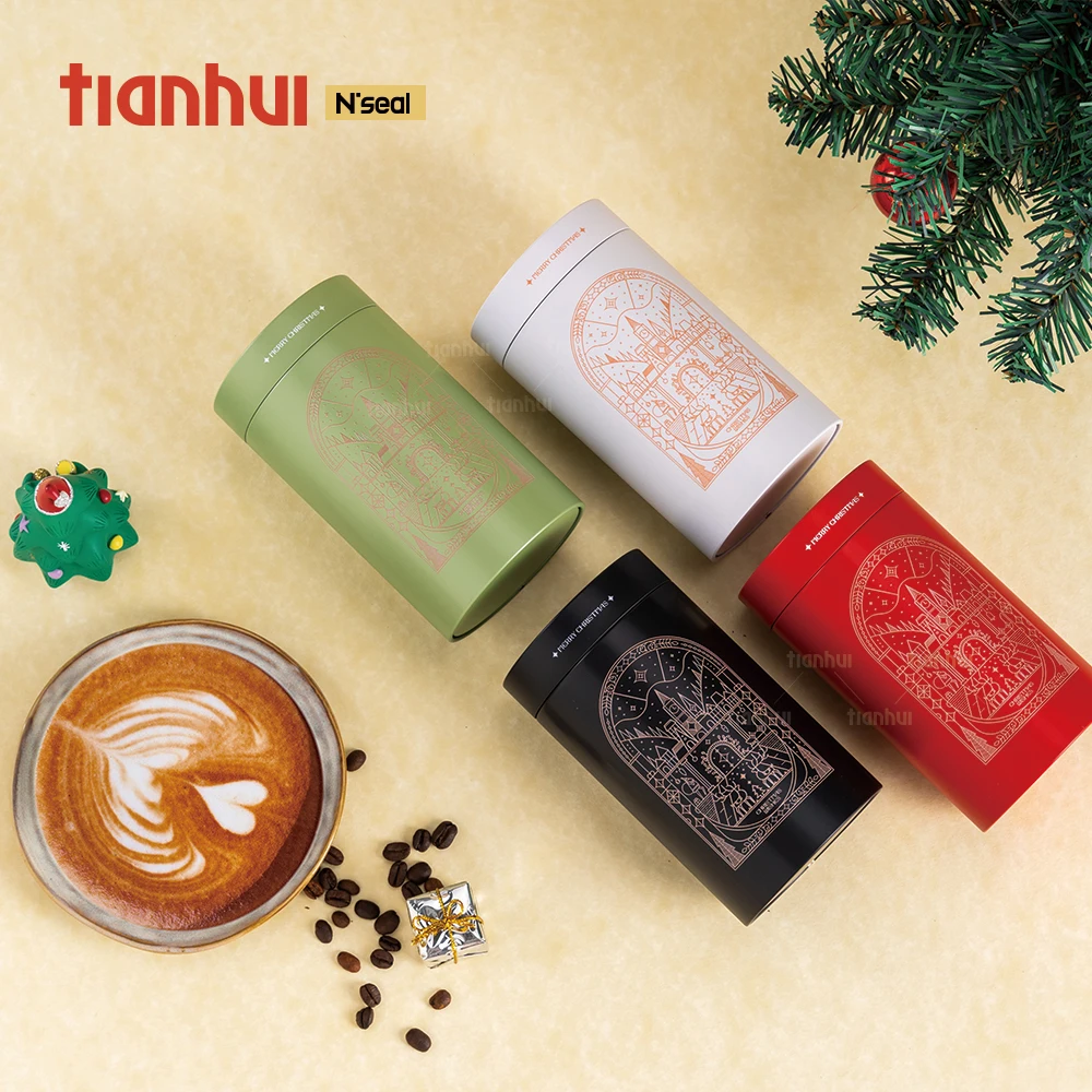 Tianhui Kaleng Logam Kedap Udara untuk Penyimpanan Hadiah Natal