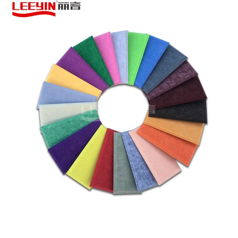 Eco-friendly Sound Absorbing Polyester Fiber Panel PET Acoustic Wall for Cinema Hotel Auditorium
