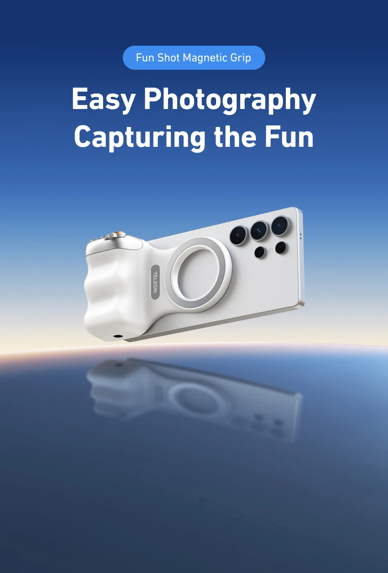 TELESIN Wireless Camera Handle Grip with Zoom Remote Switch for