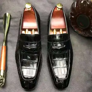Goodyear New Styles Zapatos Para Hombre Real crocodile Skin Shoes Men alligator Formal Shoes Men Fancy Designer Custom Men Shoes