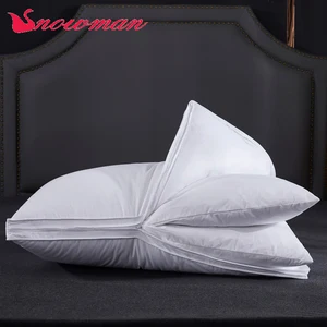 Soft Down 51x71White Pillow for Sleeping White Goose Down Feather Bed Pillow Inserts