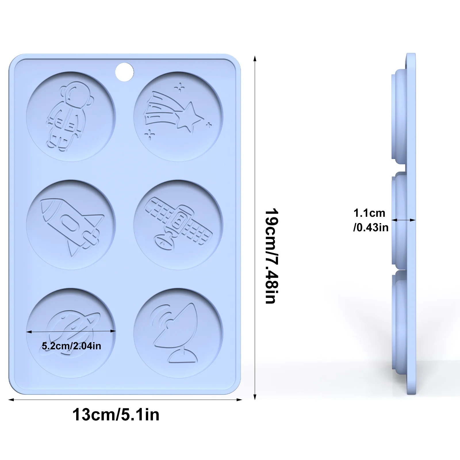 Space Theme Silicone Biscuit Mold Food Grade Platinum Silicone Cake Chocolate Mould, BPA Free DIY Baking Tool for Oven Microwave manufacture