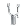 Tête de fourche à vêtements en alliage d'aluminium mat