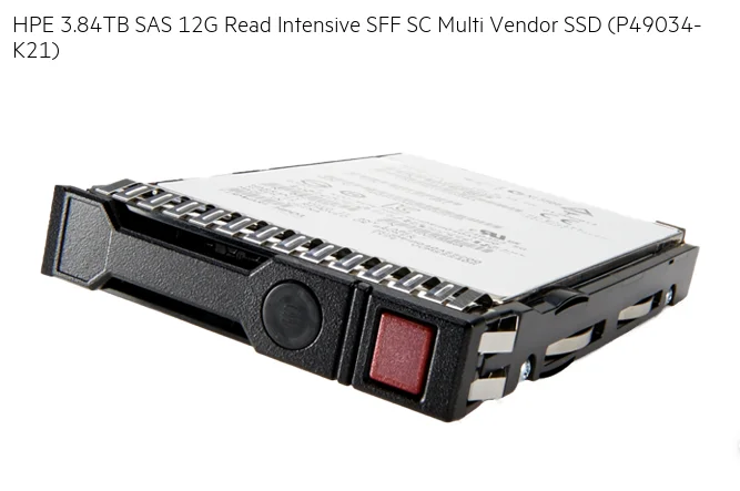 Fast Delivery HPE 1.92T 3.84T SAS/SATA 2.5" SFF SSD Compatible for HPE Sever