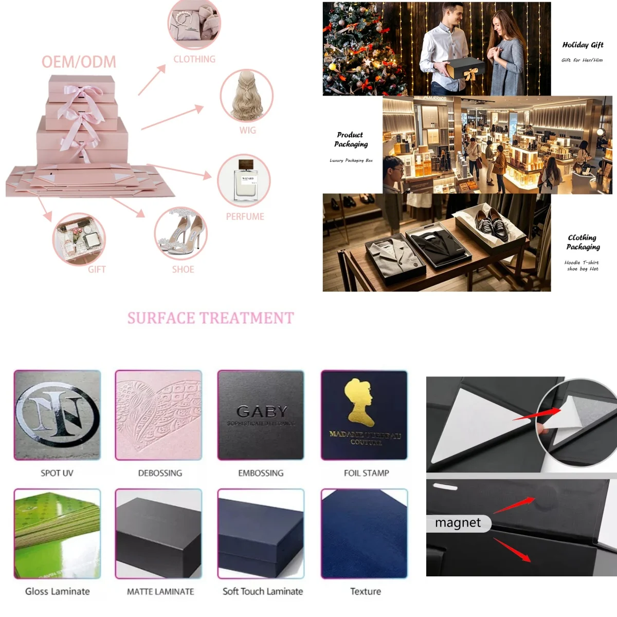 Luxury Sock & Tie Gift Box | Custom Coated Paper Magnetic Folding | Recycled Material with Embossed Design & Promotional Pricing