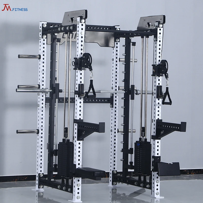 Body Building Commercial Equipment Exercise Functional Trainer& Smith Machine& Squat Rack Machine Fitness Gym Equipment
