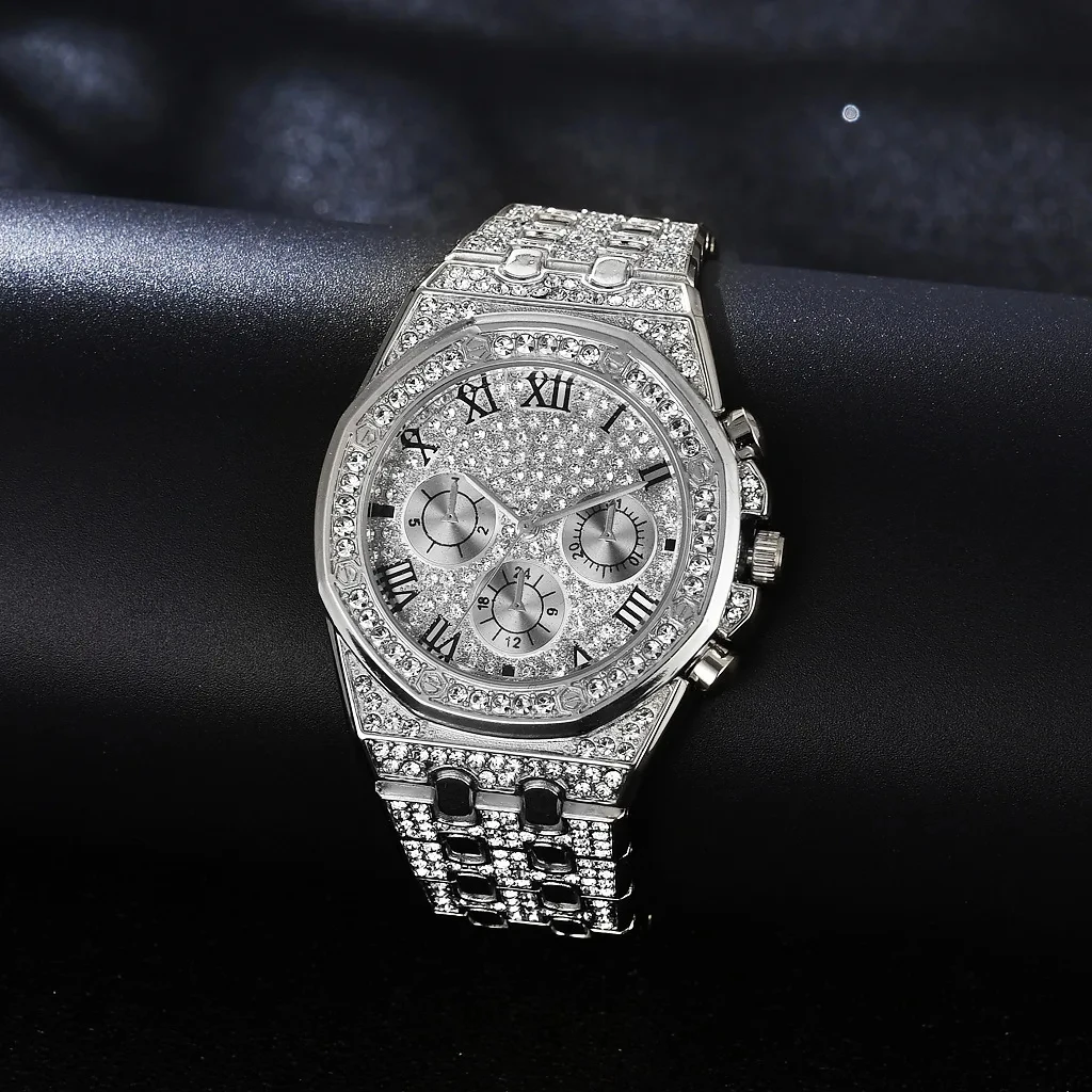 Luxury Gold Watch & Bracelet Set for Men & Women