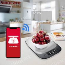 Sinocare New Coffee Scale Nutrition Facts Food Scale Digital 5 Kg Electric Kitchen Scale With App