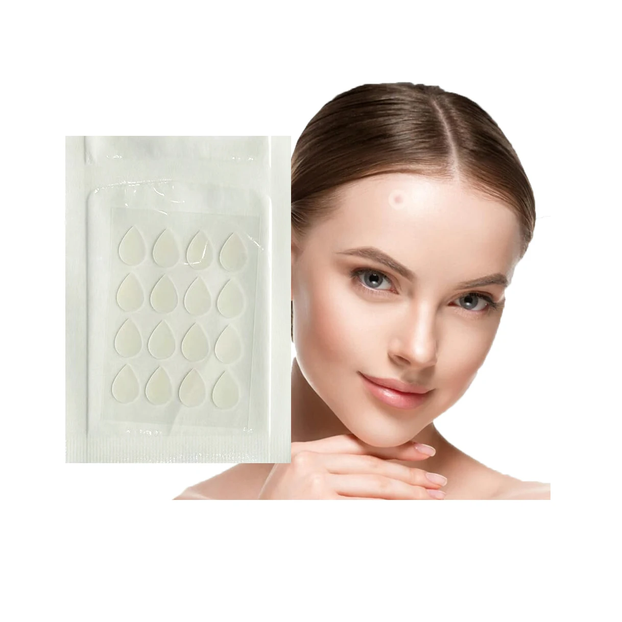 16 Count Teardrop Shape Hydrocolloid Acne Pimple Patch