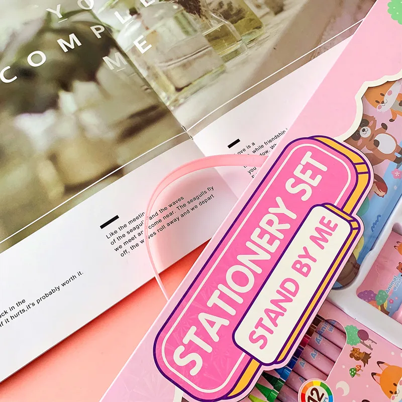 Набор для рисования канцелярских принадлежностей Подарочная коробка цветной карандаш акварельная ручка школьные принадлежности подарок на выпускной студенческий приз и подарки