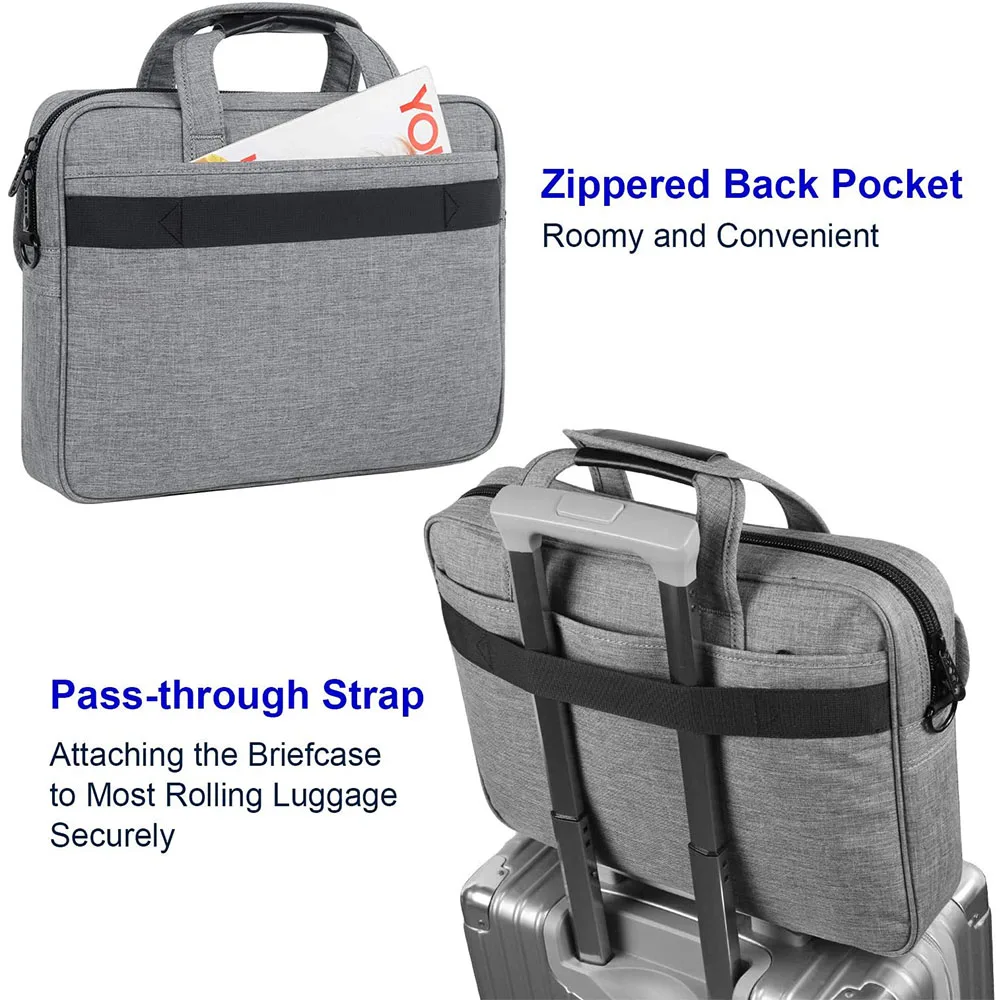 Большая мужская деловая сумка-тоут через плечо мессенджеры для ноутбука