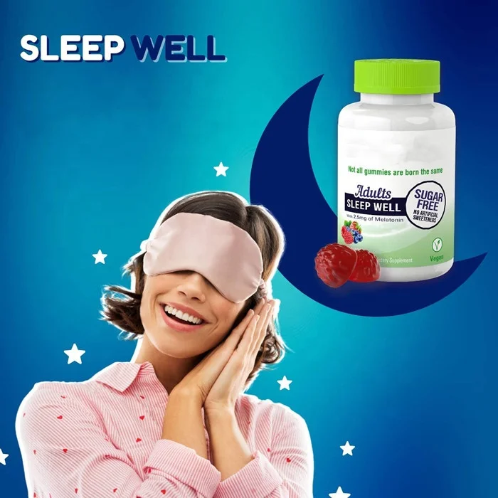 Фирменная марка, безсахаристая мелатонин для взрослых, органические жевательные резинки для сна