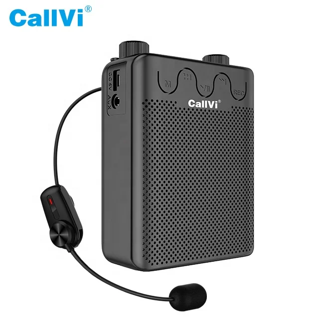 CallVi V-807 Rechargeable Mini Audio Speaker Amplifier with Wireless Microphone and FM Radio
