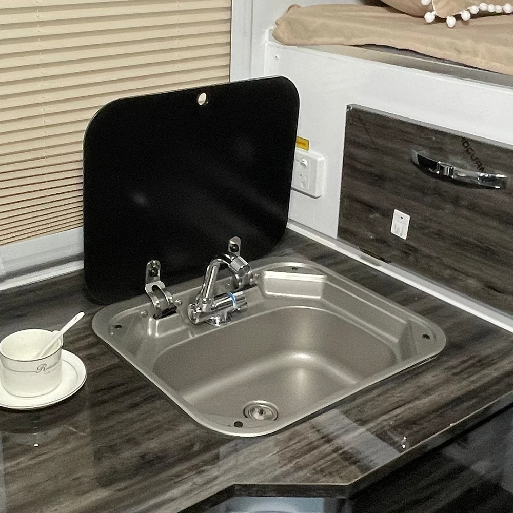 Stainless Steel Sink Wash Basin Rv Caravan Sink Travel Trailer Wash