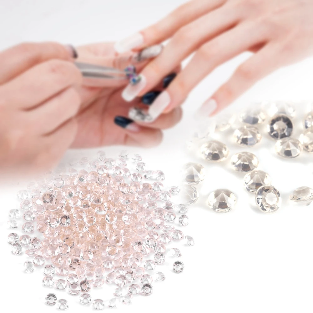 1000Pcs//Bag 4.5mm Clear Acrylic Beads Vase Filler Wedding Party Decor Table Decoration DIY Ornament Accessories Black