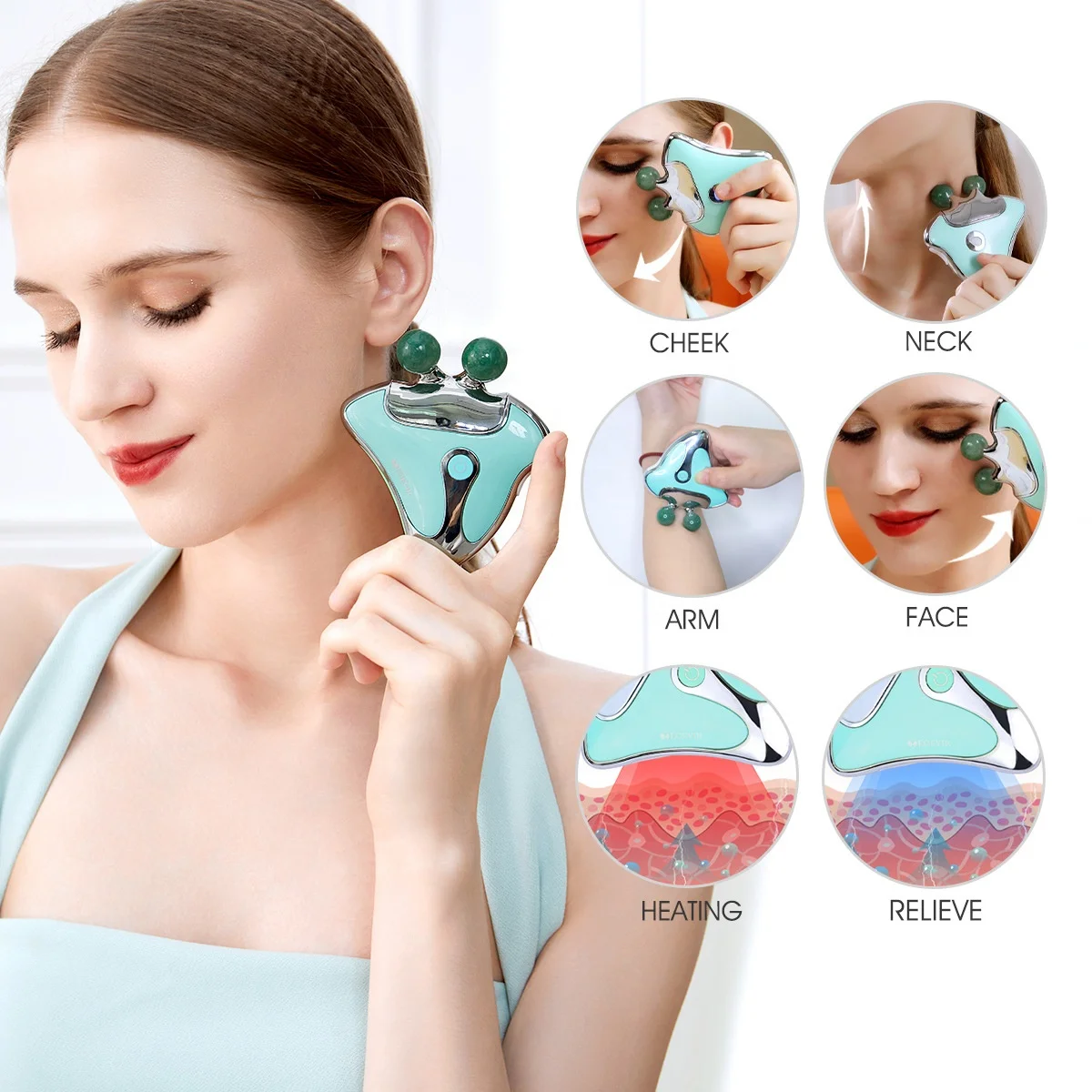electric vibrating face massager The 11 Best Face Massagers, Researched and Tested by Byrdie Editors main image 0