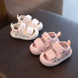 Fashion Breathable Soft Bottom Baby Cute Shoes Summer Toddles Baby Girls Toddler Kids Sandals Shoes