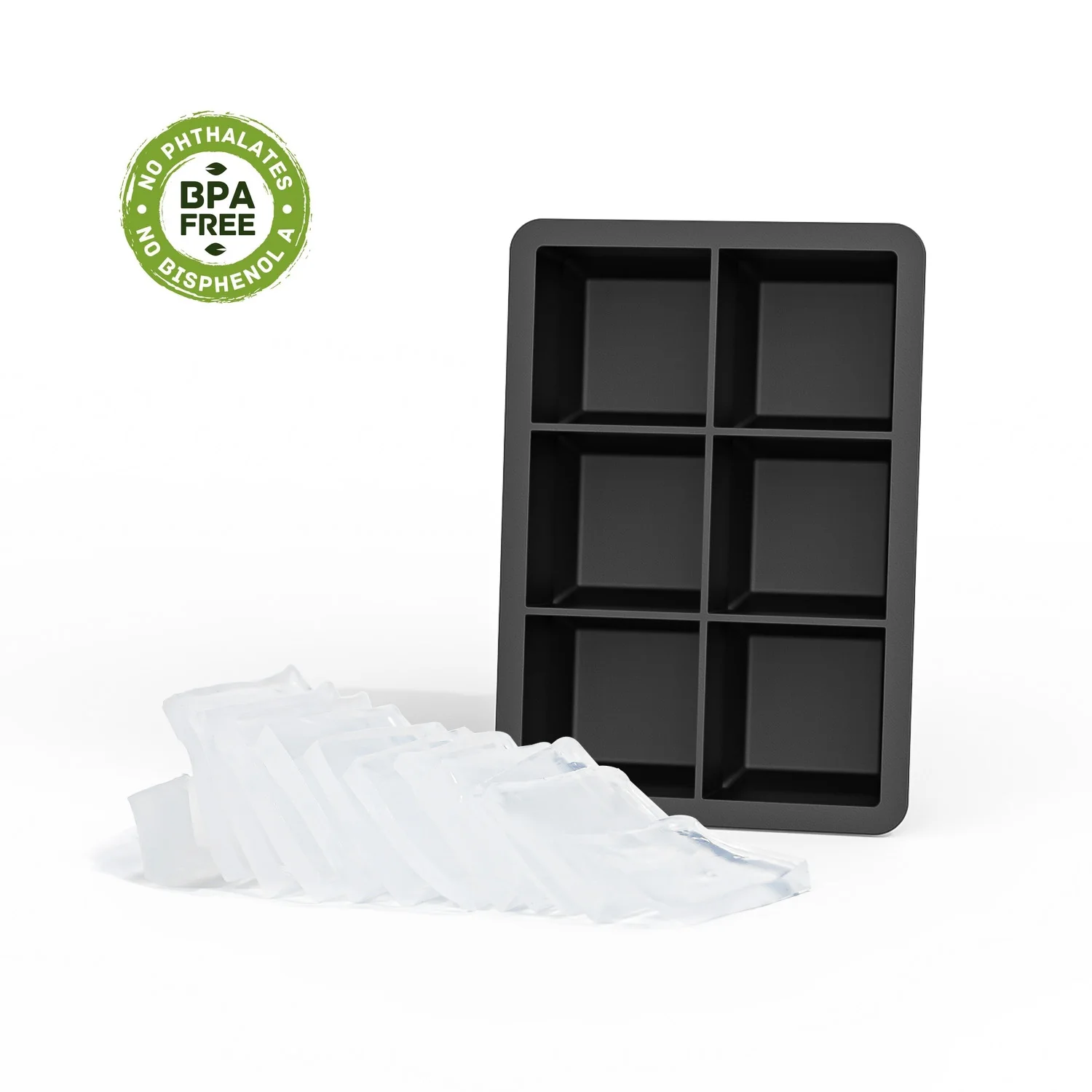 U2 Large 6 Square Custom Logo Designer Ice Maker Silicone Clear Ice Cube  Tray Pop Molds Maker - Buy Ice Tray Silicone,Ice Cube Tray Silicone,Large  Ice Cube Molds Product on Alibaba.com