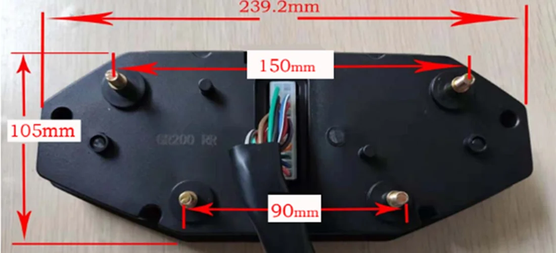 Motorcycle Kilometer Digital  LCD Modified Meter GR200 Motorcycle Speedometer