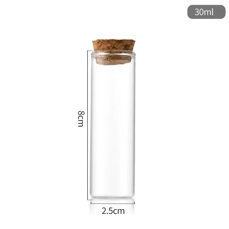 Tubular Straight Mouth High Borosilicate Glass Bottle Empty Refillable