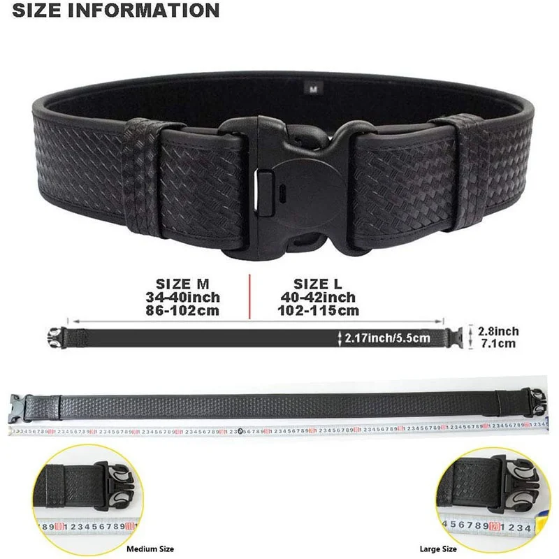 Premium Outdoor Tactical Duty Belts Kit Utility Belt Rig Modular Security Guard Equipment Utility Belt Modular Equipment