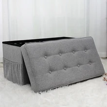 Hstex High Quality Hot Sale Storage Ottoman Folding Storage Ottoman Storage Box Bench