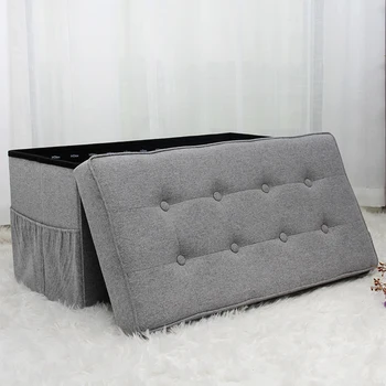 Hstex High Quality Hot Sale Storage Ottoman Folding Storage Ottoman Storage Box Bench