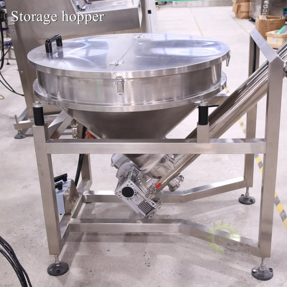 ZXSMART Automatic Auger Milk Protein Powder Seasoning Filler Bottle Vacuum Filling Machine Cheese Powder With Conveyor Feeder