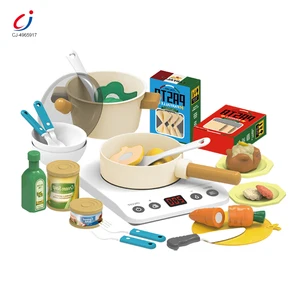 Chengji Mini Kitchen Set Toys Low Price Simulation Induction Cooker Kitchen Play Toy Cooking Kit for Kids Toy