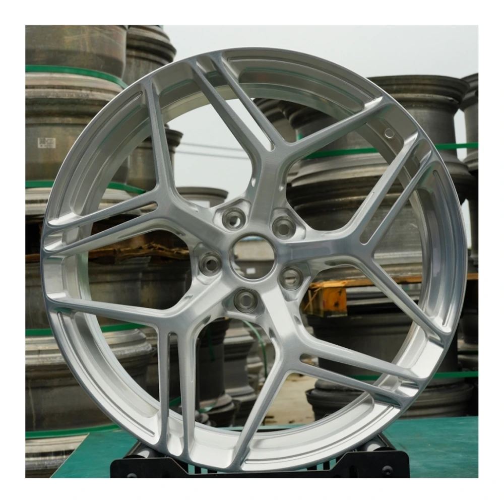 GVICHN Aluminum alloy rim wire drawing process customized forged wheels 5x112 5x120 5x114.3 5x130 18 19 20 21 22 23 24inch