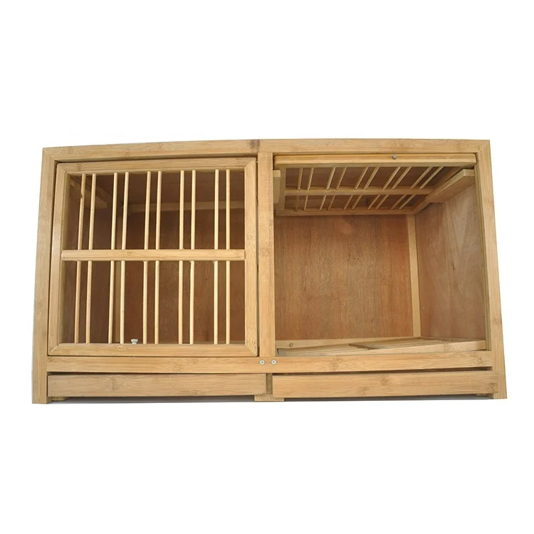 Geshifeng Factory 80cm Foldable Wooden Animal Pet Poultry Bird Racing Pigeon Breeding Cage