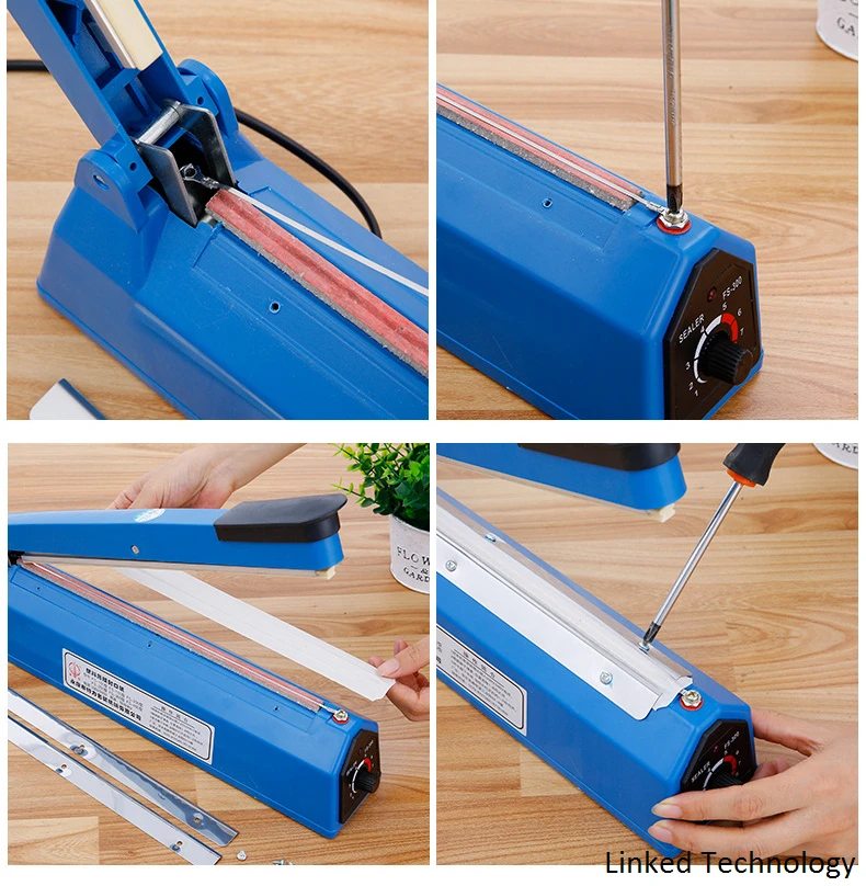 Impulse Heat Sealer 12inch-5mm Bag Sealer Poly Bag Heat Sealer Sealing  Machine Mylar Bag Sealer Manual Plastic Bags Sealer for Sealing Foods &  Meal