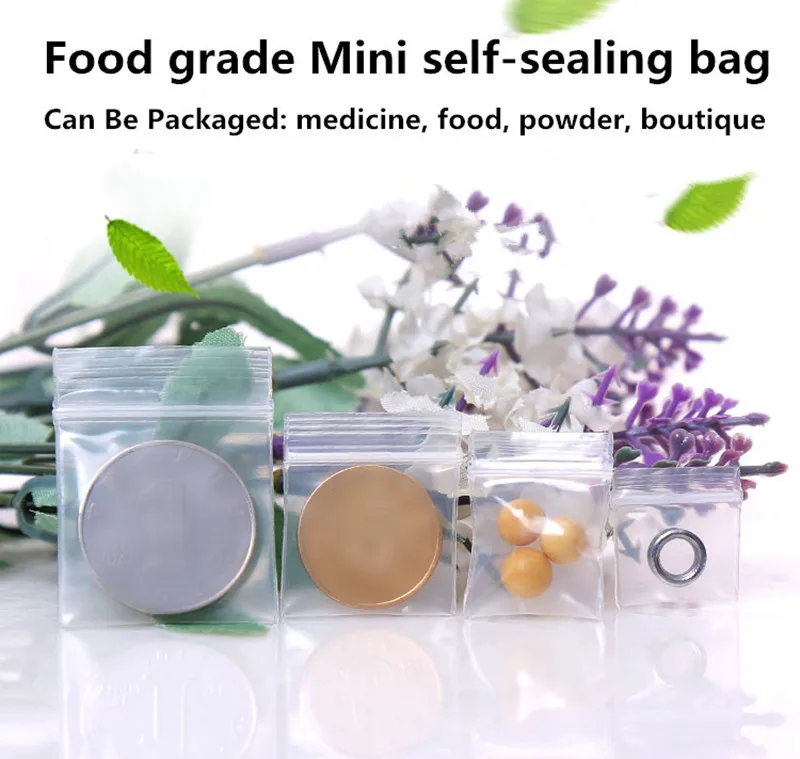 Mini Ziplock Bag Environmental Protection Small Pe Zipper Bag The ...