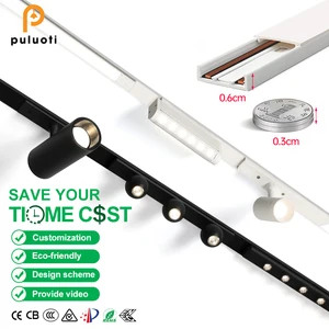 Magnetic Mini H6mm Led Track Lights Seamless Splicing 7w Commercial Lighting Hot Sale Exhibition Linear Magnet Light Lamp