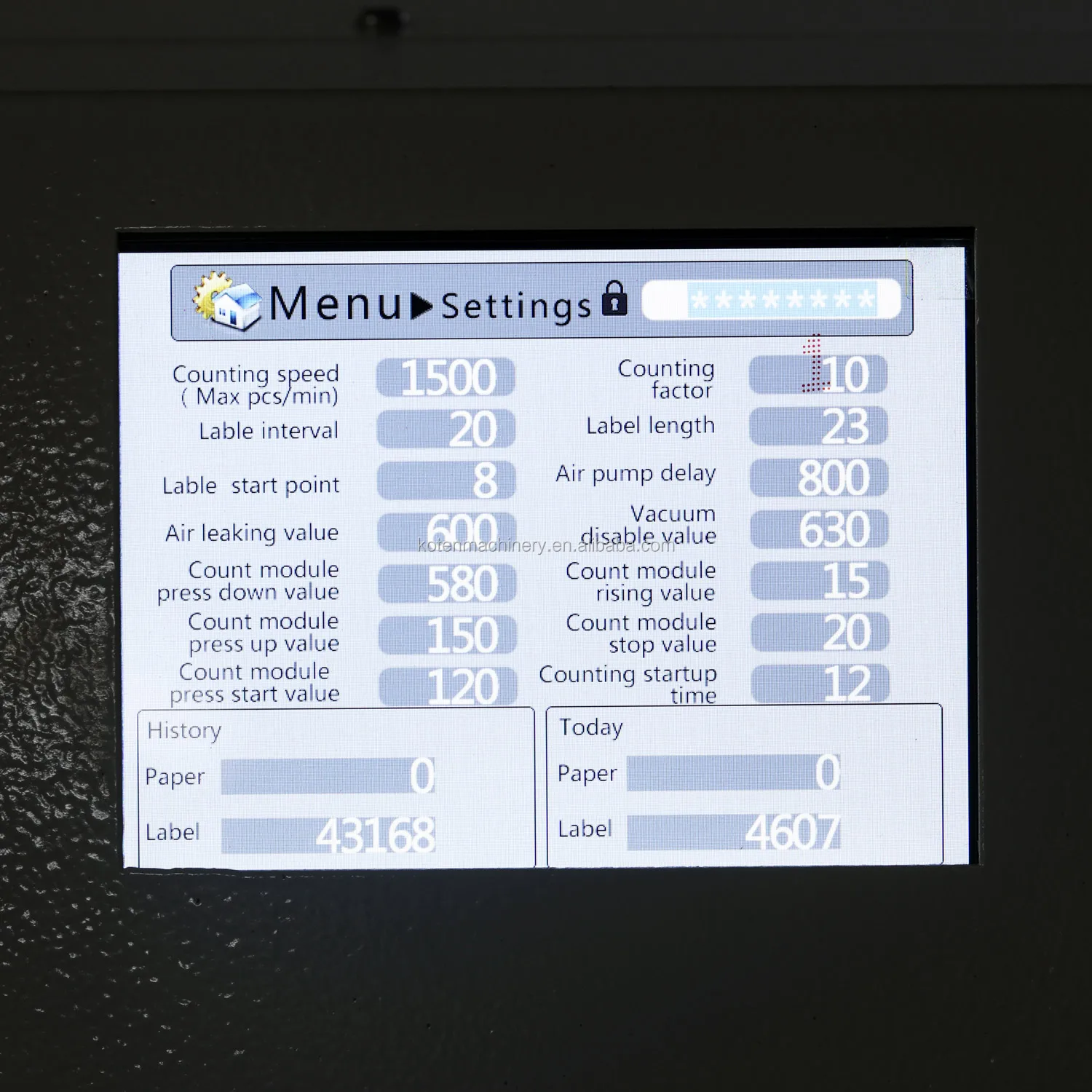 Offset Paper Counting Counter Machine