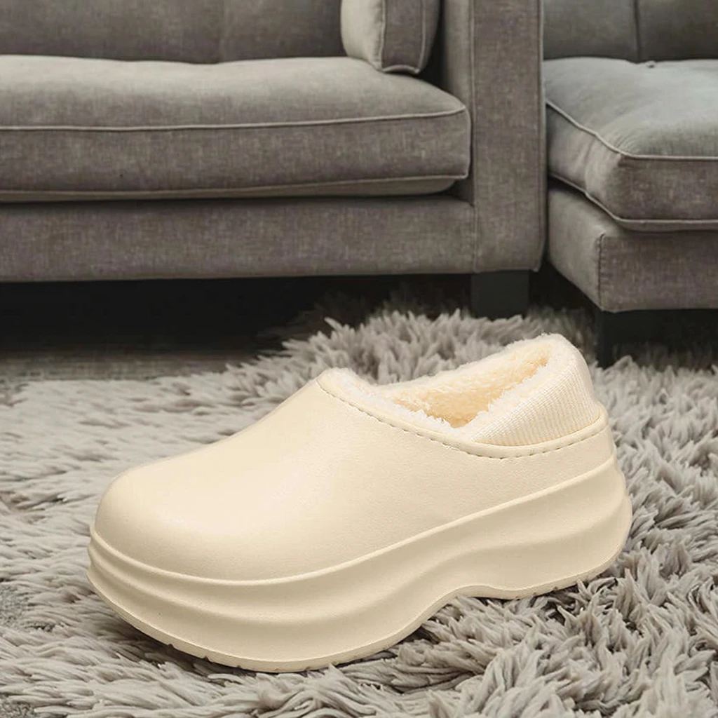 Women's Classic EVA Garden Clogs Soft Plush Cotton Furry Winter for Slippers with Non-Sl aperçu 5