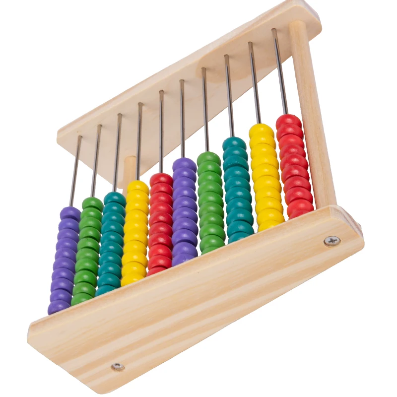 Boulier En Bois Éducatif - Abaque Avec Chiffres, Lettres Et Tableau Noir - Jouet Mathématiques Pour Enfants 3 Ans Et +