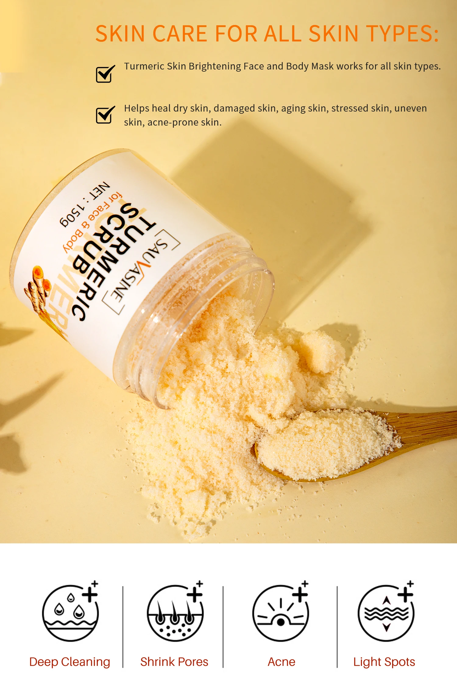 Bulk Exfoliating Vegan Whitening Natural Face And Body Scrubs Foaming