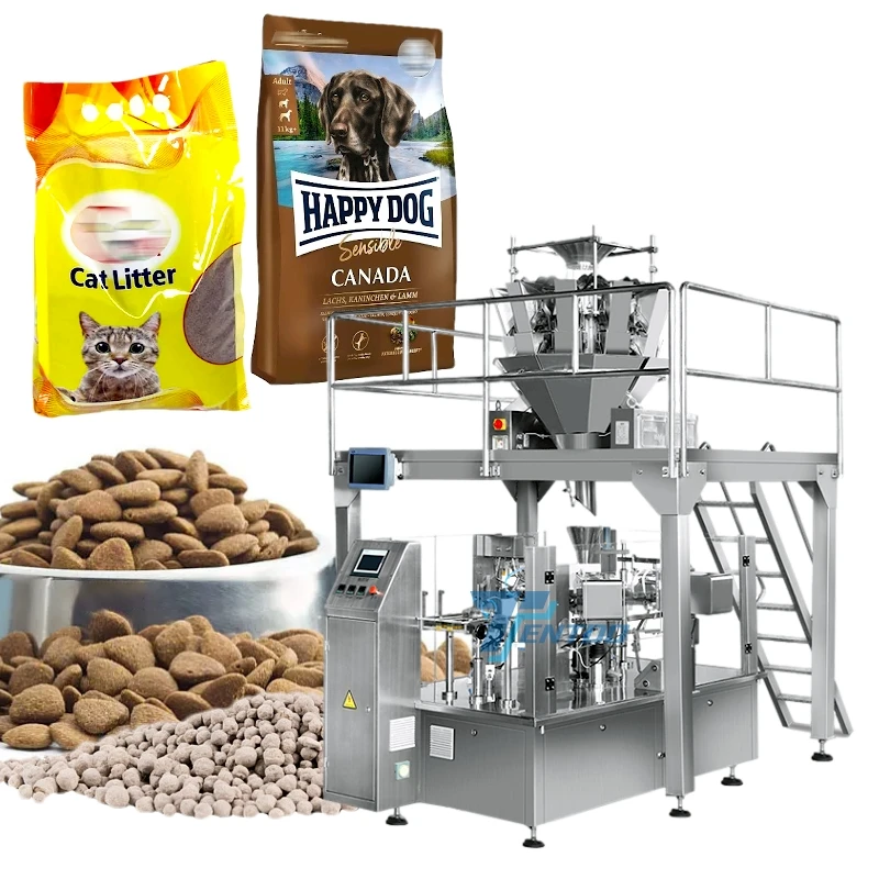 High Accuracy Automatic Weighing Packing Machine Pet Dog Food Treat Packing Machine Cat Food Sachet Cat Litter Packing Machine
