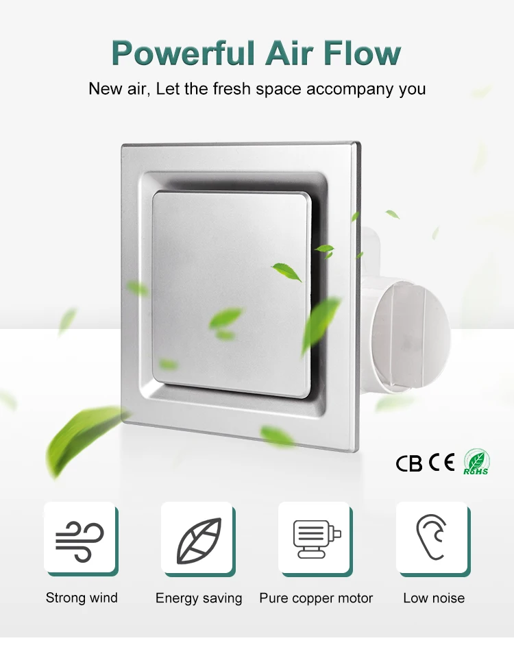 Best Selling Home Duct Exhaust Fan Bedroom 8 Inch Ceiling Air