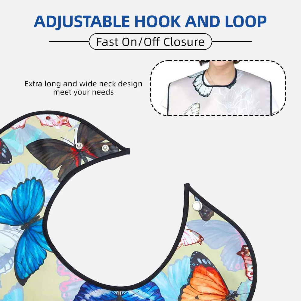 Wholesale Washable Clothing Protector Reusable Waterproof Large Feedin - product detail 3