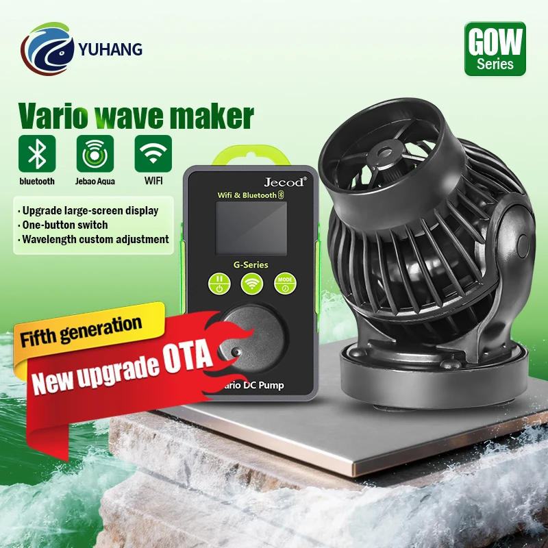 Jecod 2026 GOW Series Modern Desktop Smart Eco-Friendly Plastic Wireless Bluetooth/WiFi Variable-Frequency Aquarium Box