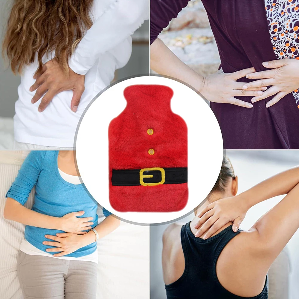 Hot Selling 1000ml Luxury Rubber Hot Water Bag Bottle Christmas Gifts Warm Hands Plush Cover