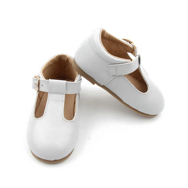 Жесткой подошвой резиновые детские ботинки «Мэри-Джейн»; Обувь из натуральной кожи; Детские праздничные туфли