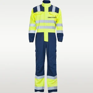 OEM Welding Mining Cotton Customized Work Clothes Safety Workwear Reflective Fire Retardant Coverall