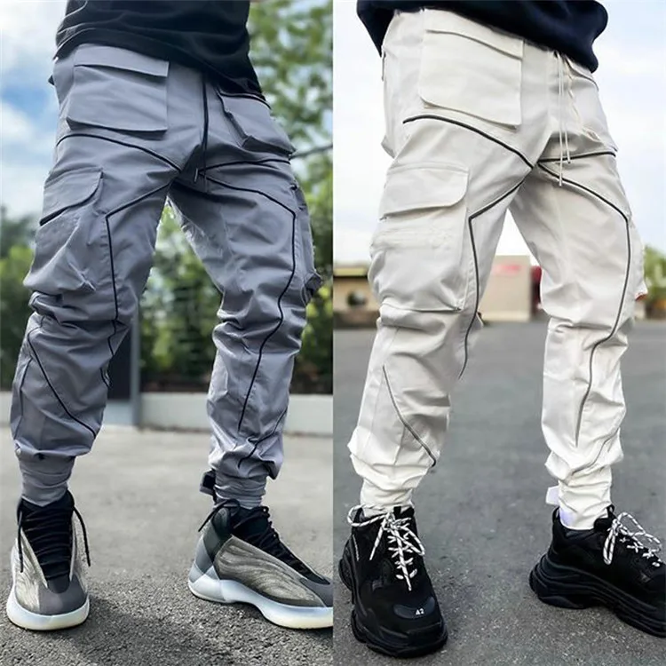 Reflective Strip Sport Casual Cargo 