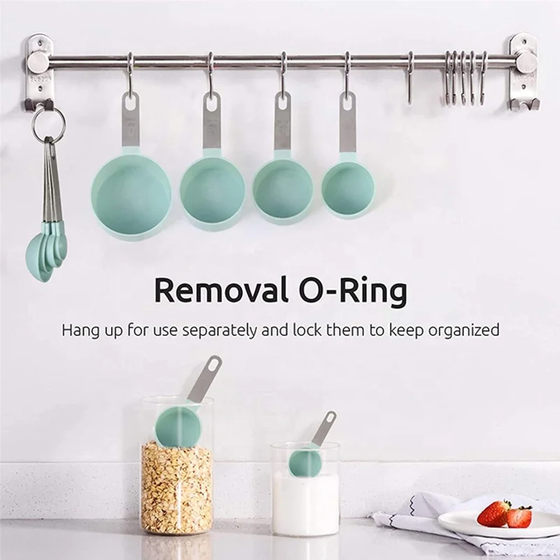Boda Excellent Review Plastic Kitchen Tools Stainless Steel Measuring Spoons Baking Tools Set Measuring Cups And Spoons Set