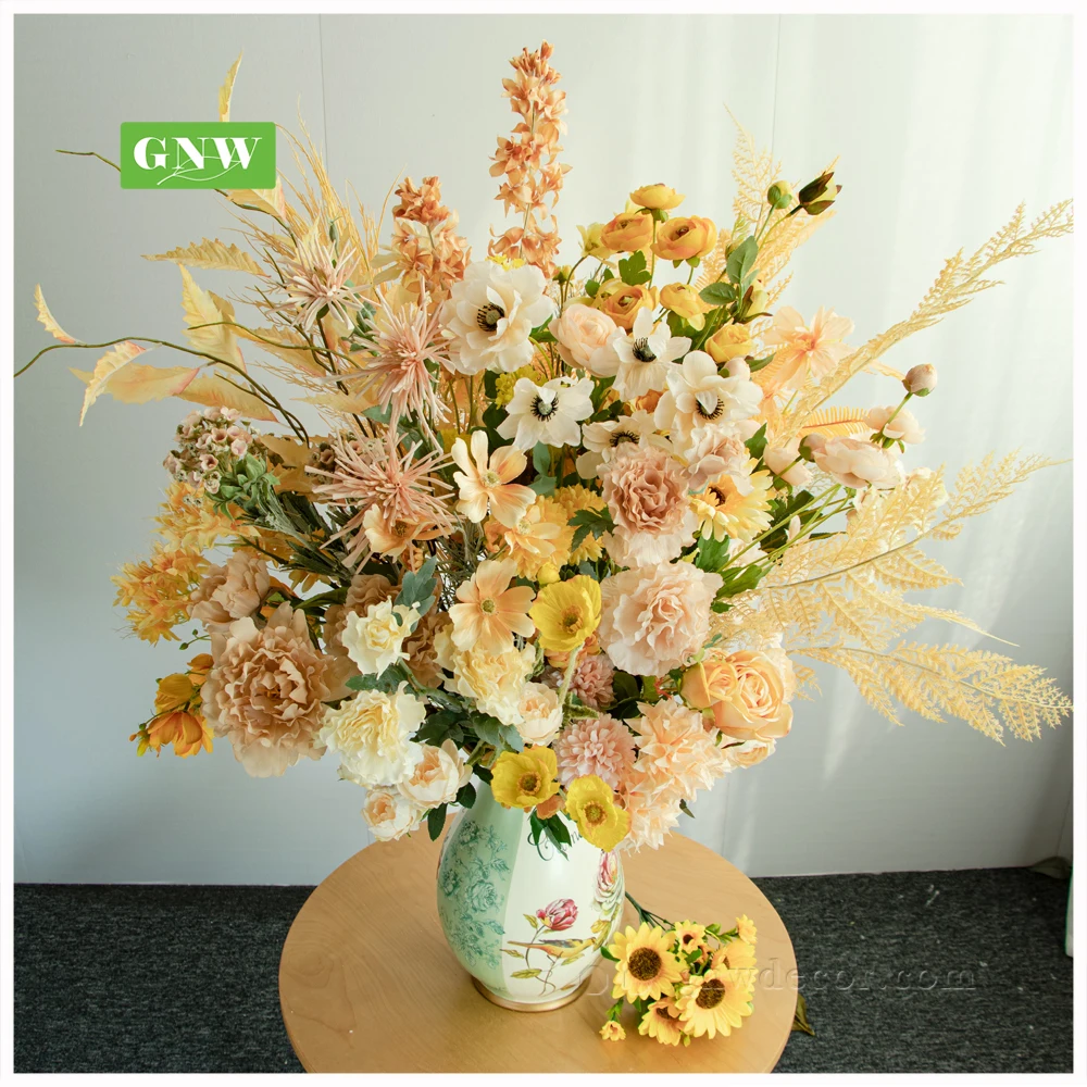 Red Series Wedding Decorations Decoration Flower Supplies Artificial Rose Orchid Cherry Blossom