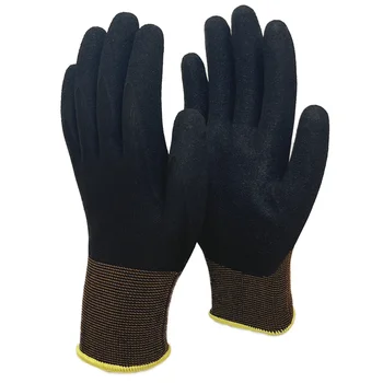 Dexterity High Quality  Nylon Knitted Mirco-Foam Nitrile Coated Gloves Safety Working Gloves
