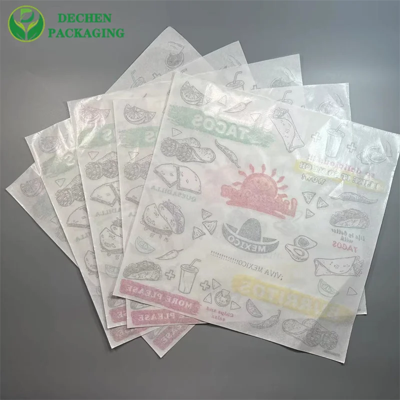 Shawarma Paper Wrap Wrapping Sandwiches In Wax Paper